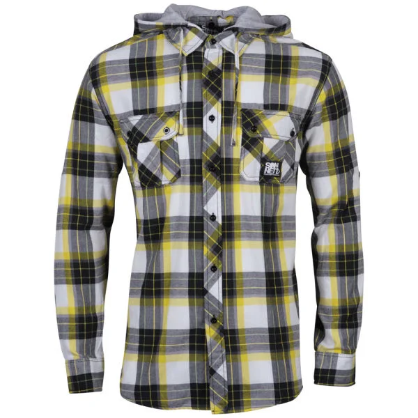 Sonneti Men's DA Hooded Shirt - Yellow - S - Geel Afbeelding 1