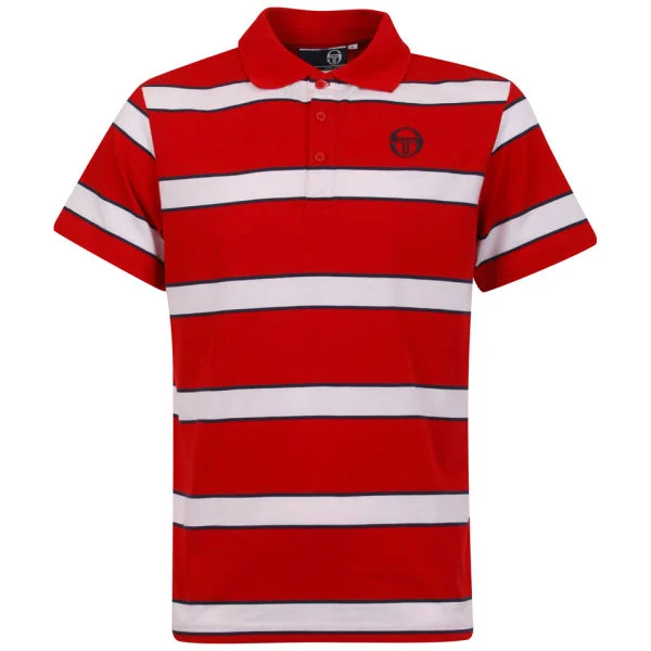 Sergio Tacchini Men's Coniston Pique Polo-Shirt - Red - S - Rood Afbeelding 1