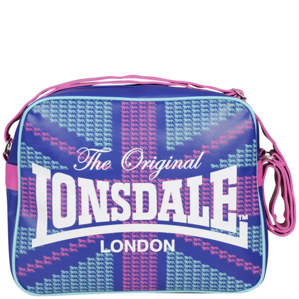 Lonsdale Logo Front Messenger Bag - Blue Afbeelding 1