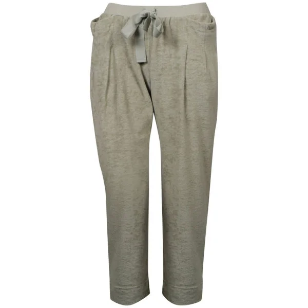 Chloe Women's Velour Casual Trousers - Green - 10 - Groen Afbeelding 1