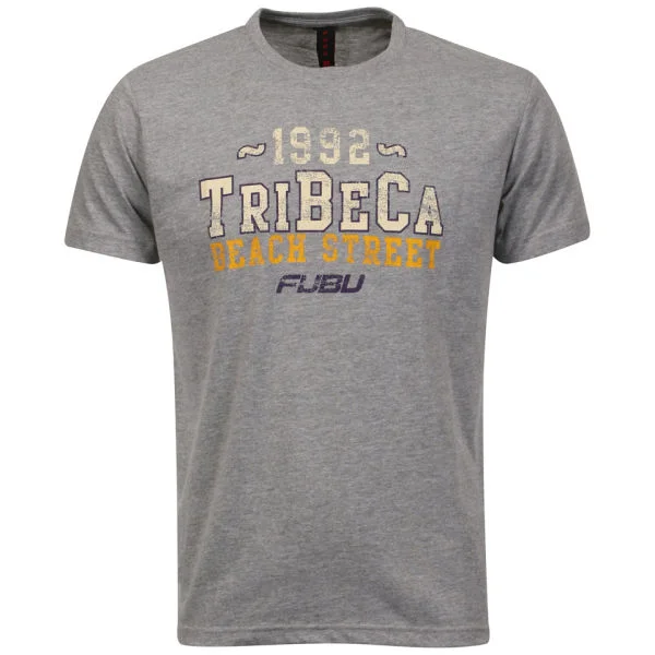 FUBU Men's Tribeca T-shirt - Grey - S - Grijs Afbeelding 1
