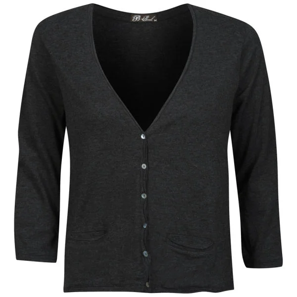 Brave Soul Women's Buttoned Cardigan - Grey - S - Grijs Afbeelding 1