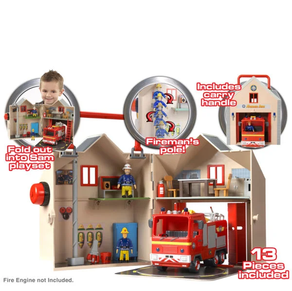 Fireman Sam Deluxe Fire Station Playset Afbeelding 1