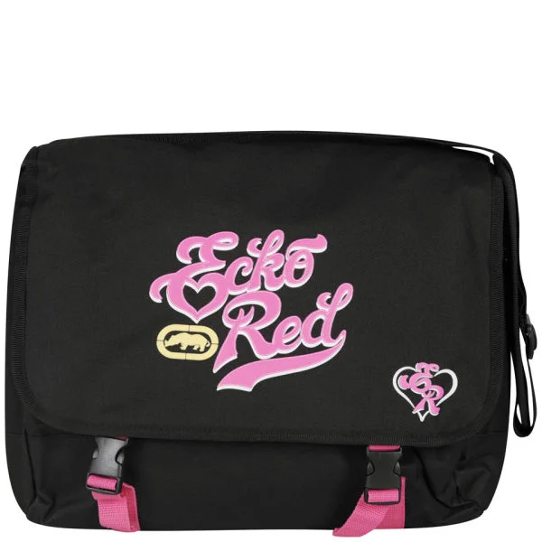 Ecko Women's Lola Messenger Bag - Black/Pink Afbeelding 1
