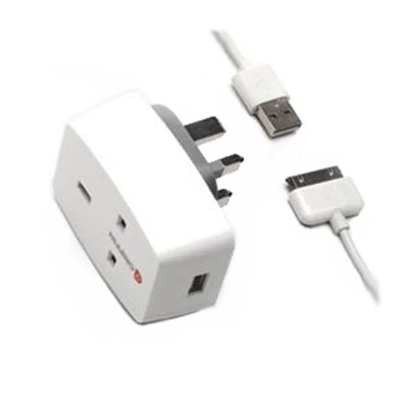 Griffin PowerBlock Plus USB Charger & Socket for iPad, iPhone & iPod (GA23112) Afbeelding 1