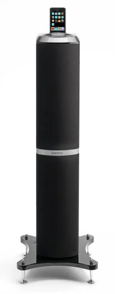 Lenco Tower 1 Speaker with iPod Docking Tower (Black) Afbeelding 1