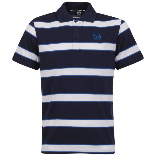 Sergio Tacchini Men's Coniston Pique Polo-Shirt - Navy - S - Navy blauw Afbeelding 1