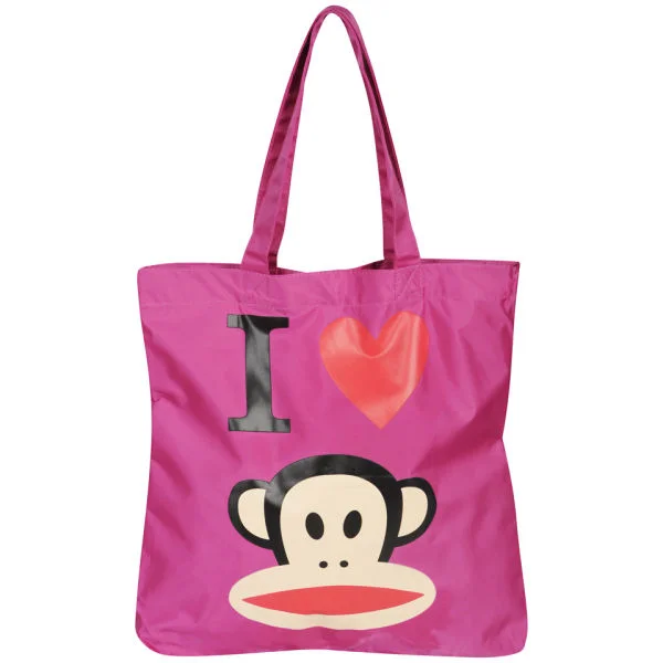 Paul Frank 'I love Paul Frank' Canvas Shopper - Pink Afbeelding 1