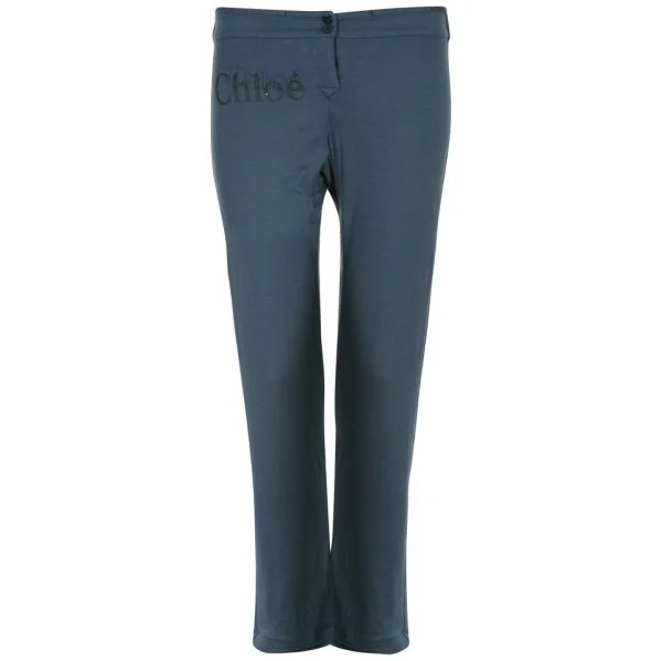 Chloe Women's Casual Lounge Trousers - Blue - 10 - Blauw Afbeelding 1