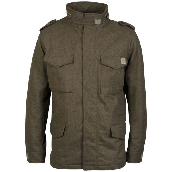 Jack & Jones Vintage Men's Wool Jacket - Brown - S - Brown Afbeelding 1