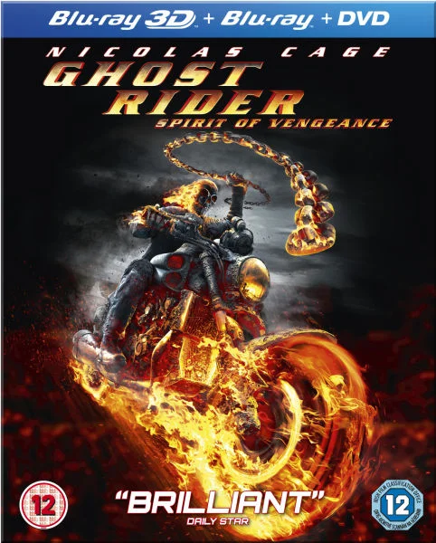 Ghost Rider 2: Spirit of Vengeance (Blu-Ray 3D, Blu-Ray and DVD) Afbeelding 1