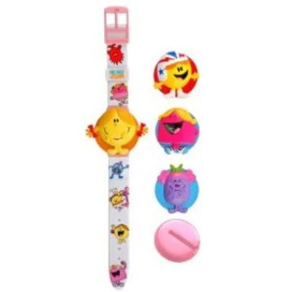Mr Men Girls Interchangable Watch & Badge Clip Afbeelding 1