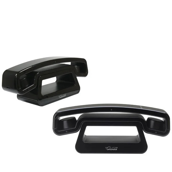 ePure Twin DECT Cordless Phone by Swissvoice - Black Afbeelding 1