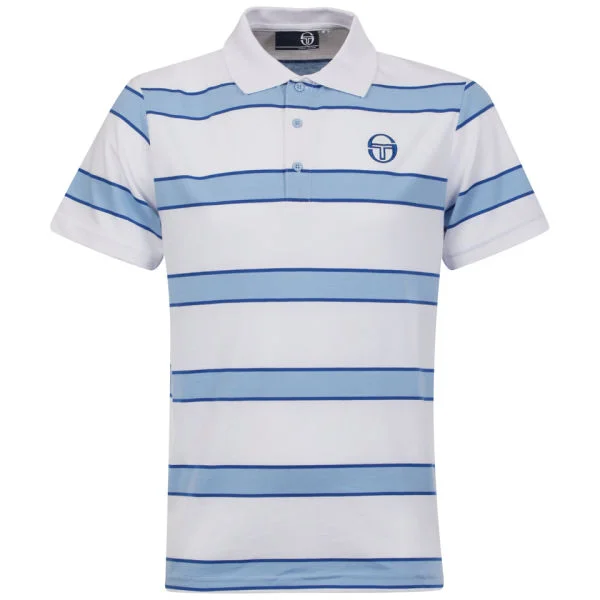 Sergio Tacchini Men's Coniston Pique Polo-Shirt -White - S - Wit Afbeelding 1
