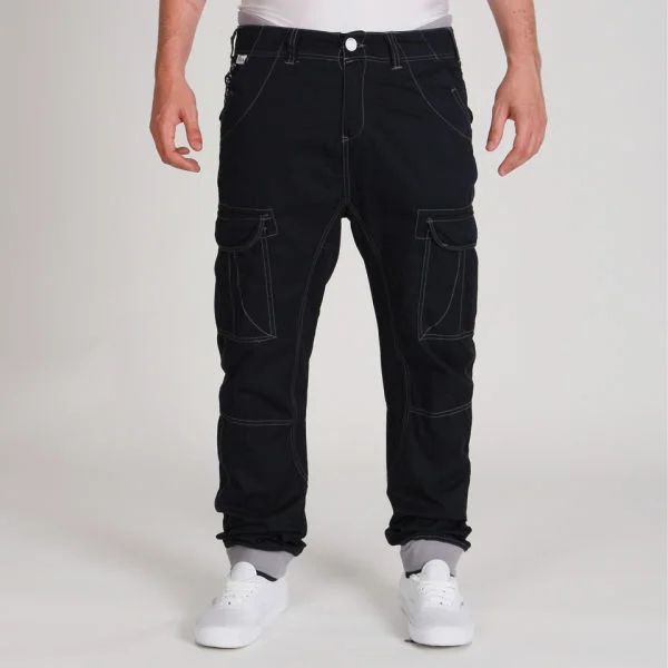 55 Soul Men's Soul Drop Crotch Chino - Navy - 30R - Navy blauw Afbeelding 1