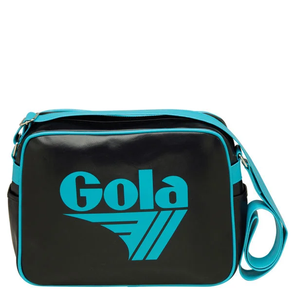 Gola Men's 'Redford' Messenger Shoulder Bag - Black/Teal Afbeelding 1