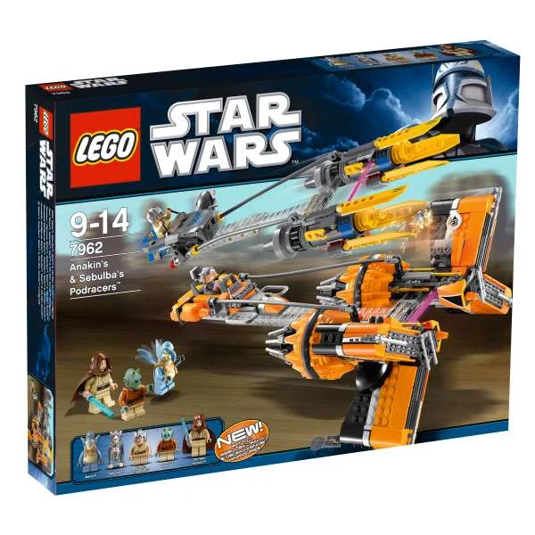 LEGO Star Wars: Anakin's & Sebulba's Podracers (7962) Afbeelding 1