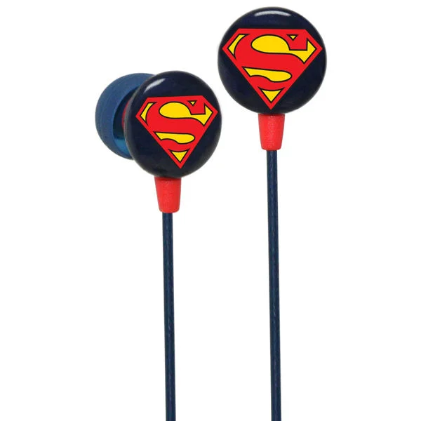 iHip DC Comics Superman Logo Printed Earphones Afbeelding 1