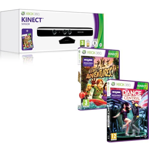Kinect Bundle (Includes Dance Central & Kinect: Adventures!) Afbeelding 1