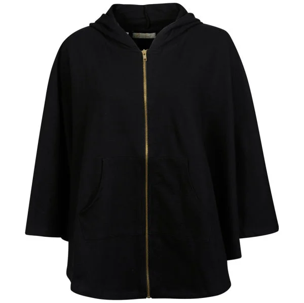 Brave Soul Women's Cape Jersey Cardigan - Black - S - Zwart Afbeelding 1