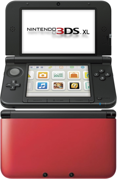 Nintendo 3DS XL Console (Red and Black) Afbeelding 1