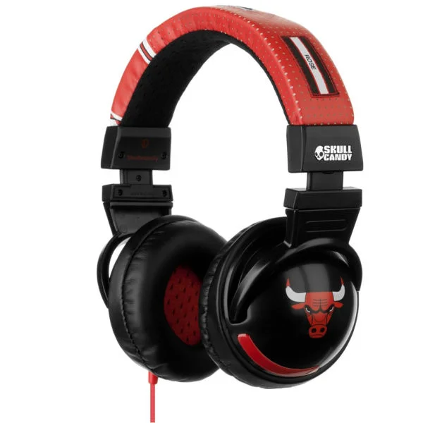 Chicago Bulls Skullcandy: Hesh Over-Ear Headphone with In-Line Microphone and Control Switch (Derrick Rose) Afbeelding 1