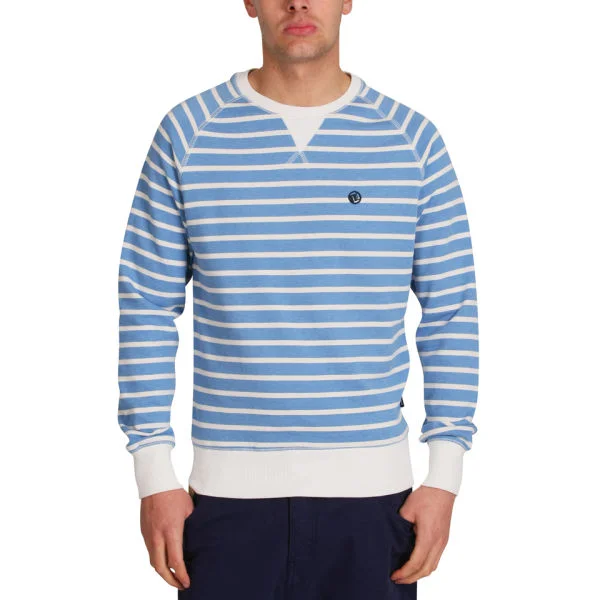 Mas-if Men's Redondo Crew Neck Sweatshirt - Sky Marl - S - Sky Marl Afbeelding 1