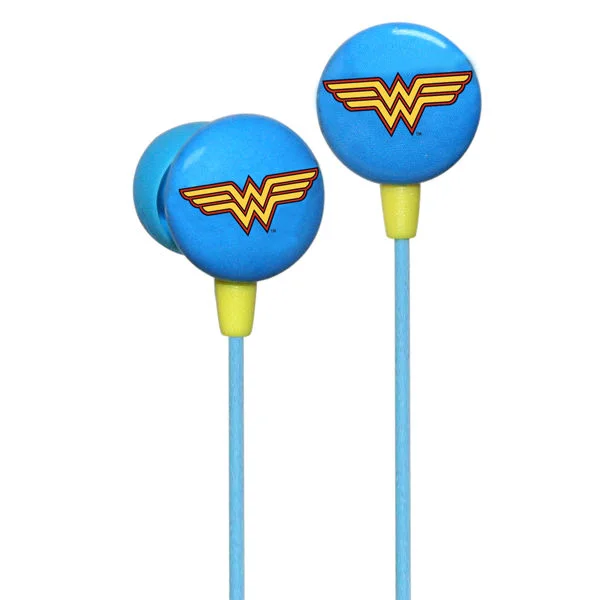 iHip DC Comics Wonder Woman Logo Printed Earphones Afbeelding 1