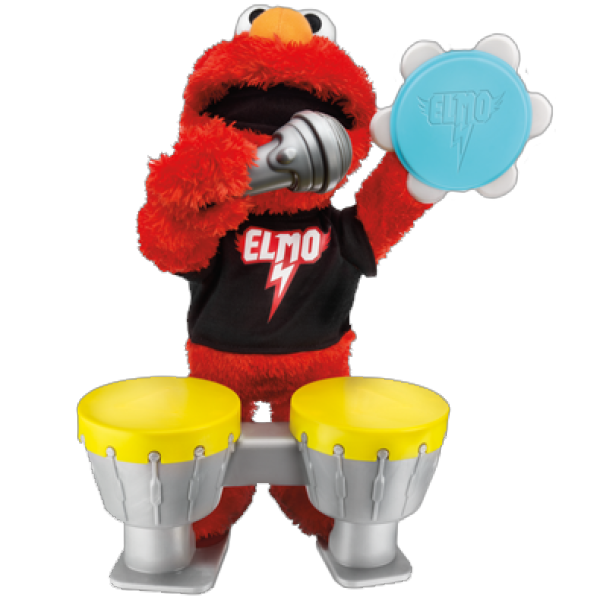 Sesame Street Let's Rock Elmo Plush Afbeelding 1