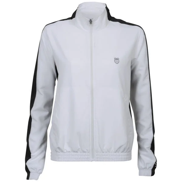 K-Swiss Women's Accomplish Jacket - White/Black - XS - White/Black Afbeelding 1