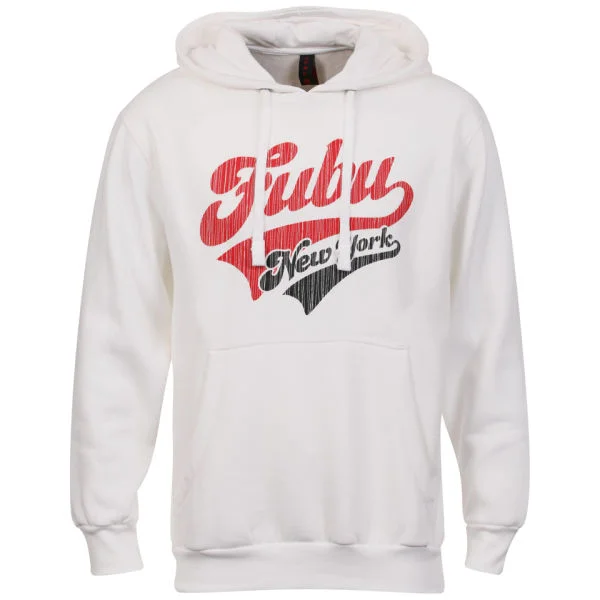 FUBU Men's Vintage New York Hoody - White - S - Wit Afbeelding 1