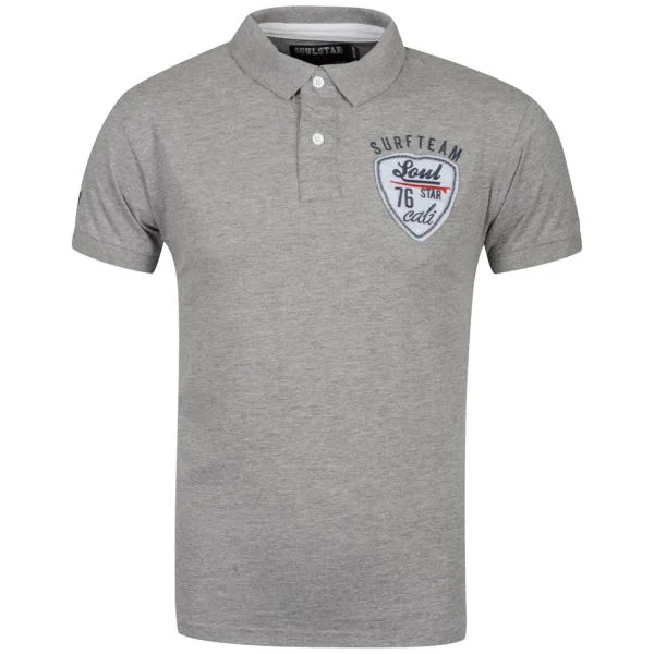 Soul Star Men's Newbay Polo Shirt - Grey - S - Grijs Afbeelding 1