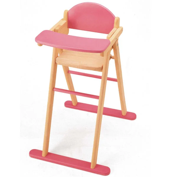 Pintoy Wooden Dolls High Chair Afbeelding 1