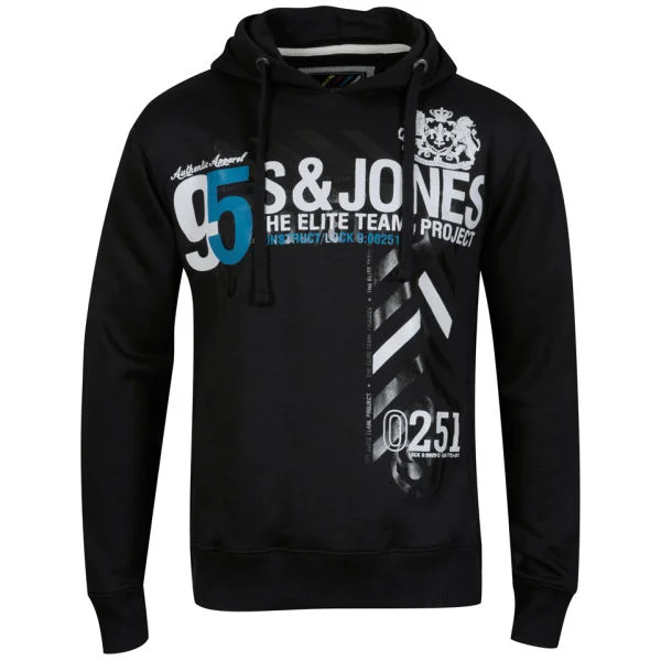 Smith & Jones Men's Asterio Sweat - Black - S - Zwart Afbeelding 1