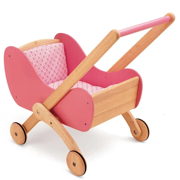 Pintoy Wooden Doll's Buggy Afbeelding 1