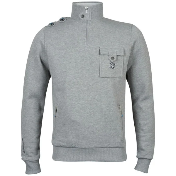 Carter Men's Mancer Knitted Jumper - Grey - S - Grijs Afbeelding 1