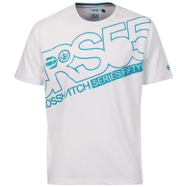 Crosshatch Men's Klock Crew Neck T-Shirt - White - S - Wit Afbeelding 1