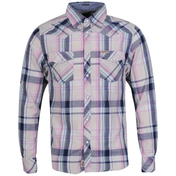 Soul Star Men's Doner Long Sleeved Shirt - Pink - S Afbeelding 1