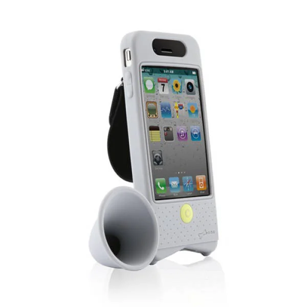 Bike Horn Amplifier for iPhone 4 - Grey Afbeelding 1