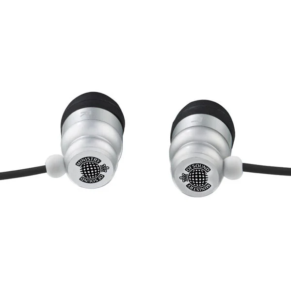 Exspect Ministry of Sound MOS001 Earphones (Silver/Black) Afbeelding 1