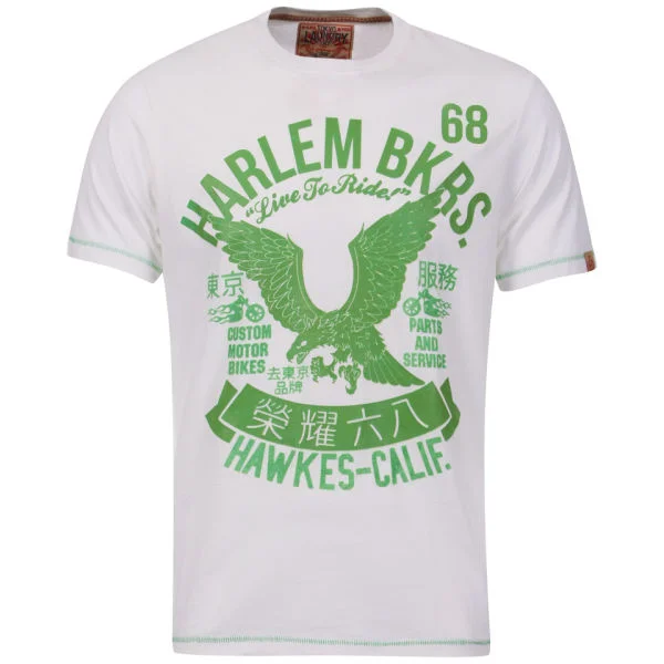 Tokyo Laundry Men's Kuromori Harlem Bikers T-Shirt - Egg Shell - S - Egg Shell Afbeelding 1