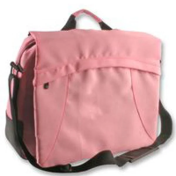 BEST 17.4 Inch Laptop Carrycase - Pink Nylon Afbeelding 1