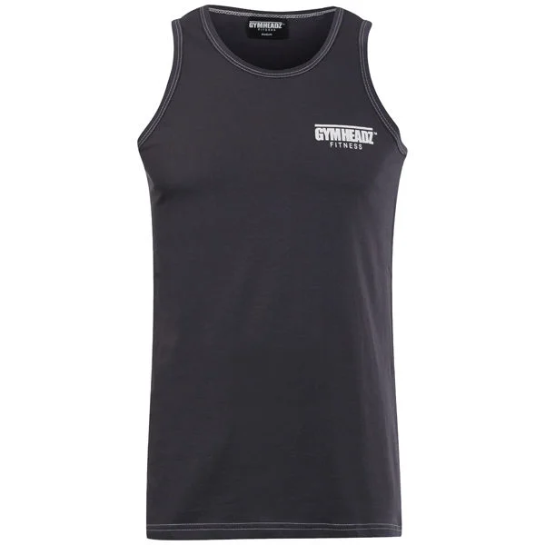 Gymheadz Donkergrijs Fitness Hemd voor Heren - S - Grijs Afbeelding 1