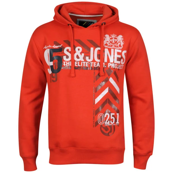 Smith & Jones Men's Asterio Sweat - Pillar Box Red - S - Pillar Box Red Afbeelding 1