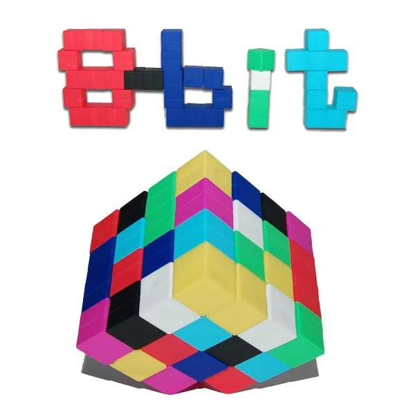 8-Bit Pixel Cube Afbeelding 1