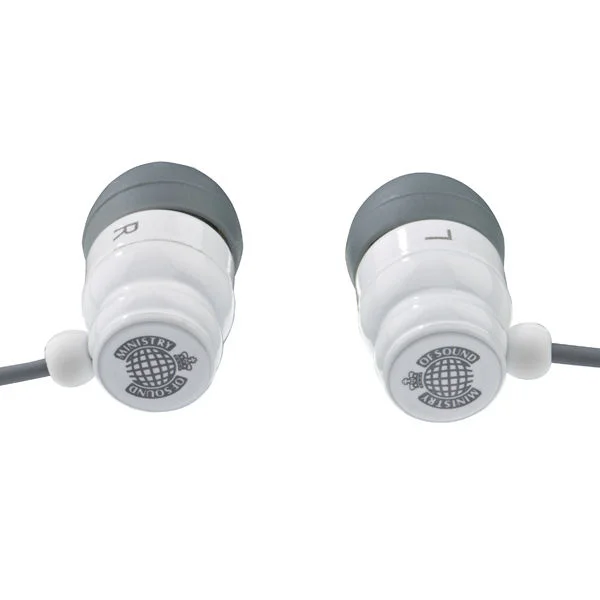 Exspect Ministry of Sound MOS001 Earphones (White/Grey) Afbeelding 1