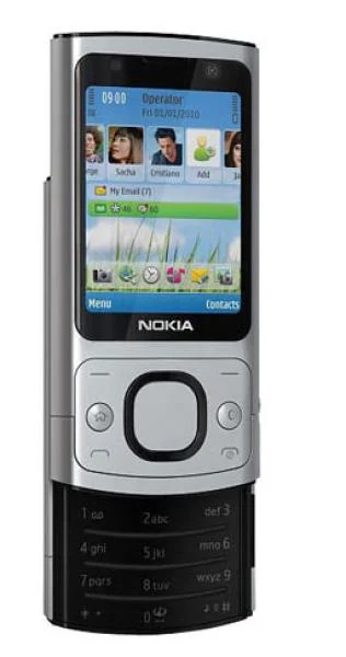 Nokia 6700 Slide Sim Free Unlocked Mobile Phone - Silver Afbeelding 1
