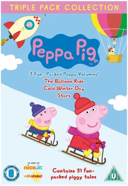 Peppa Pig Triple: The Balloon Ride / Cold Winter Day / Stars Afbeelding 1