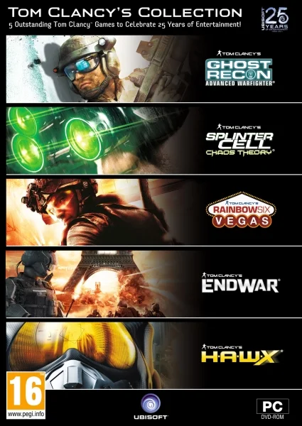 Tom Clancy Collection (5 game pack, incl “Ghost Recon Advanced Warfighter) Afbeelding 1