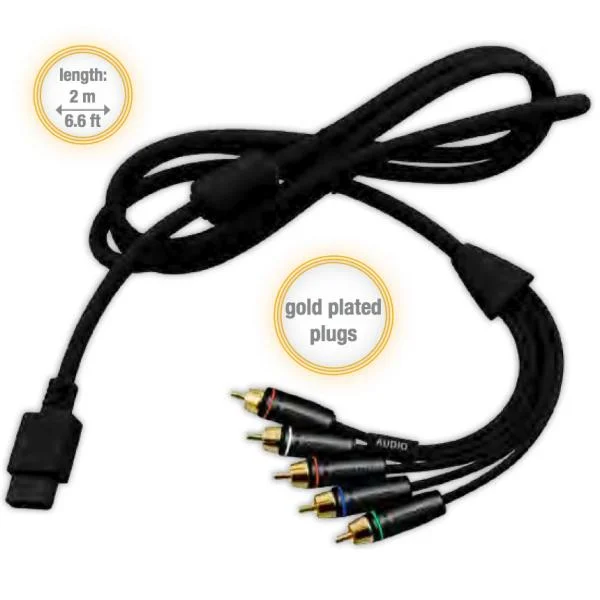 Duracell Wii Component Cable (Black) Afbeelding 1